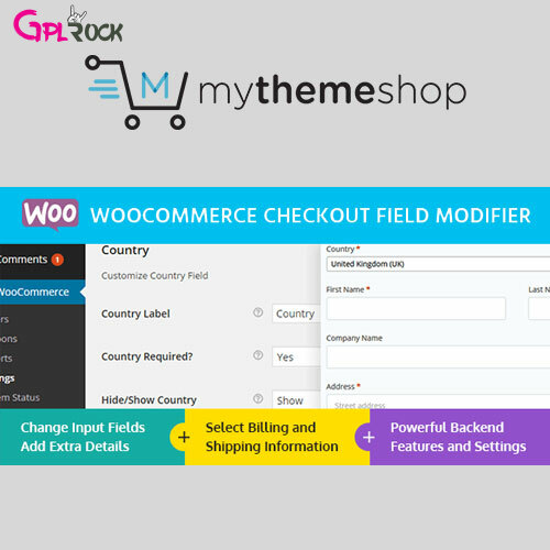 MyThemeShop WooCommerce Checkout Field Modifier